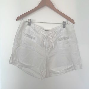 INC linen shorts
